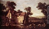 Jean-Baptiste Oudry Farmhouse painting